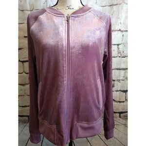 Juicy Couture Y2K Velour 90s  Warm Up Jacket  Zip